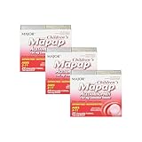 Mapap Junior 160mg Rapid Chewable Bubblegum Tabs, 24 CT (3 PACK=72CT) - Compare to Junior Tylenol Meltaways