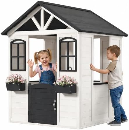 Bezseller All Spruce Outdoor Kids Playhouse for Kids Ages 3-8