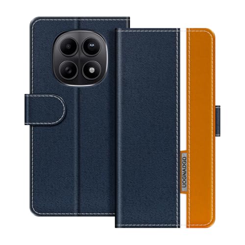 UOGNADGD ���U�[�P�[�X Xiaomi Redmi Note 15 SE 5G �Ƃ̌݊������� �}�O�l�b�g���t���b�v�J�o�[ �X�^���h���J�[�h�z���_�[�t�� �Ռ��ی�Ή� (�u���[)