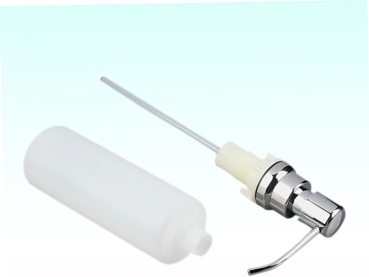 Housoutil Stainless Steel Sink Soap Dispenser Pump 350ml Foam Soap Dispenser for Kitchen Bathroom