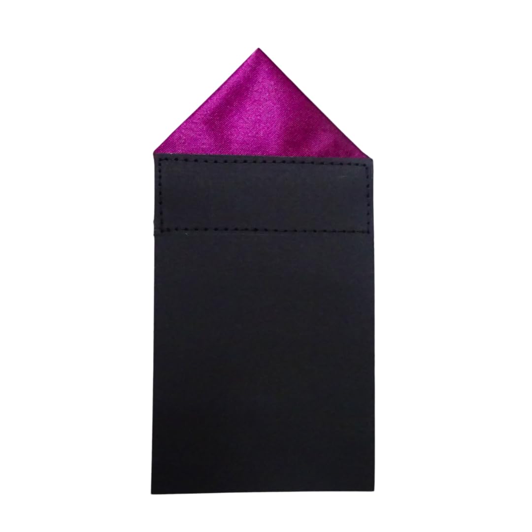 Men's Solid Color Triangle Pre Folded Pocket Square | Readymade Wedding Handkerchief for Suits, Blazers & Tuxedo-image-46
