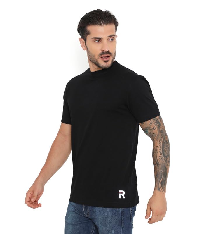 Image of Rivolta Men's Solid Regular Fit T-Shirt