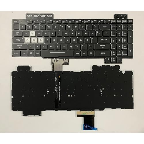 Clavier PC ASUS FX505 configuration US idéal pour le gaming de nuit et le codage