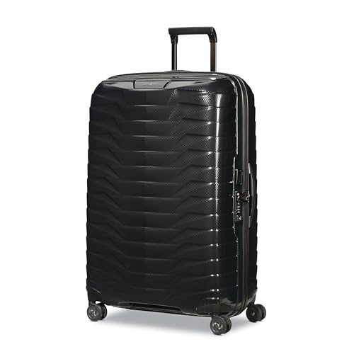 Image of Samsonite Proxis Large Hardside Luggage with Dual Spinner Wheels - Innovative Roxkin Lightweight Shell With Ultimate Durability- Includes TSA Lock, Ergonomic Telescoping Handle - Black