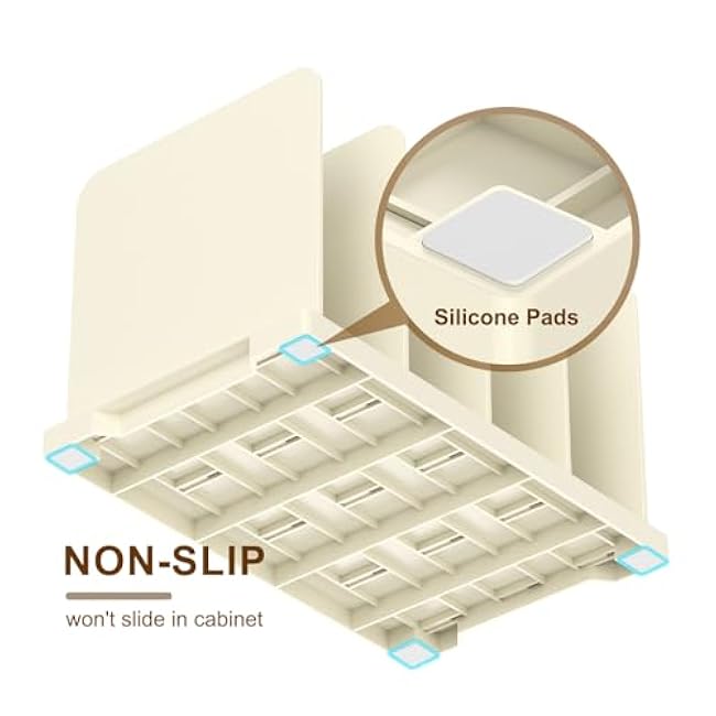 Reusable Shopping Bag Organizer, Adjustable Extra Tall Shelf Dividers for 40+Tote, Cloth,Gift,Grocery,Handbag and Purse,Paper Bag Holder and Lunch Bags in Pantries, Cabinets or Closets