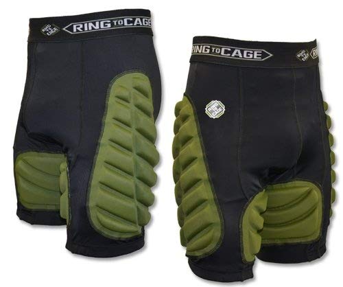 Combat Padded Compression Short for Muay Thai, MMA, Kickboxing