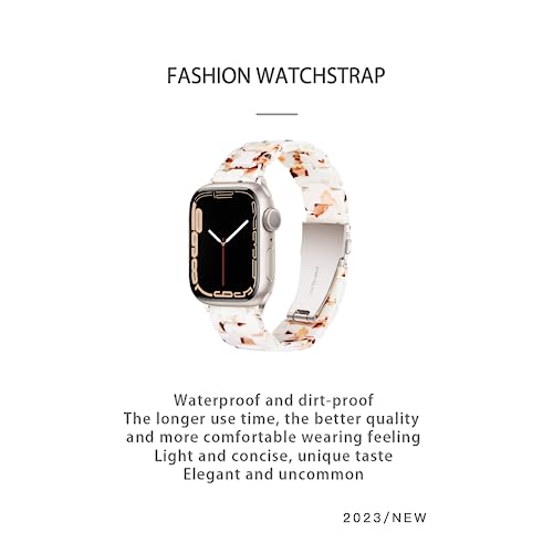 Image of Light House Apple Watch Bands-Fashion Lightweight Resin iWatch Bands for Women Men 38mm /40mm /41mm /42mm(Series 11 10), 49mm /46mm /45mm /44mm /42mm(S 3 2 1), Compatible with Apple Watch Series 11 SE 10 9 8 7 6 5 4 3 Ultra