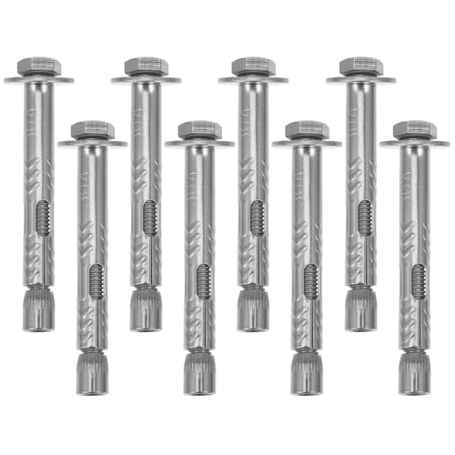 Juego de 8 pernos de expansión acero inoxidable para muro miniatura 1