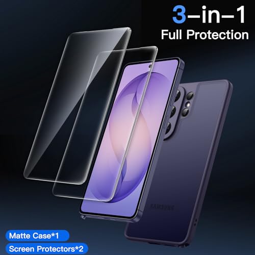 JETech 3 in 1 Matte Case for Samsung Galaxy S26 Ultra, Cobalt Violet by JETech - Used condition - Image 3