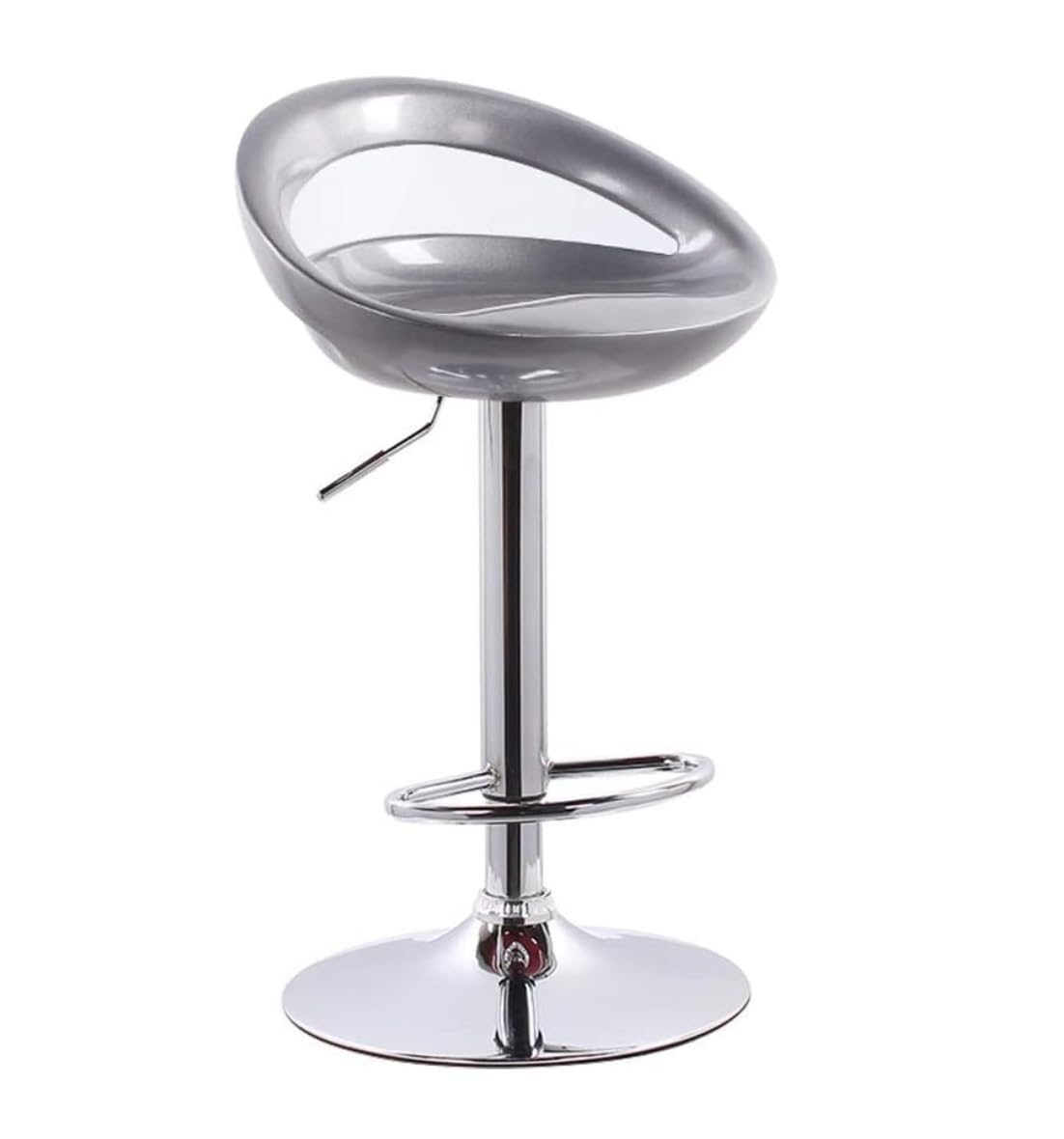 Sgabelli Alti per Cucina Bancone Sgabello da Bar Regolabile Regolabile Sgabello da Bar Girevole da Cucina Sgabello da Bancone in Metallo con Sedile in Plastica ABS Sedia Alta da Cucina(Gray)