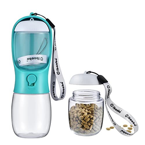 Cibaabo 10oz Portable Dog Water & Food Bottle