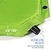 Camp Solutions Lightweight Sleeping Pad - Self Inflating Camping Pad with Built in Pillow for Camping, Hiking and Backpacking (Green)