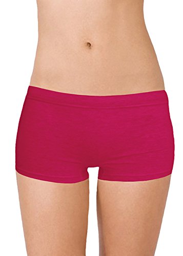 Image of Selfcare Women Soft Cotton Sinker Mid Waist Boyshorts Panties with Concealed Elastic Panel Pack of 3