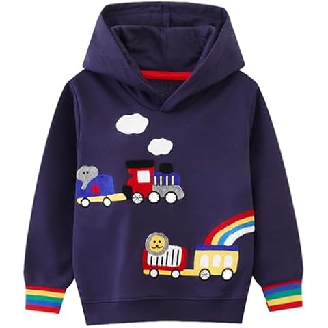 CM-Kid Boys Rainbow Hoodie for Toddlers Cover