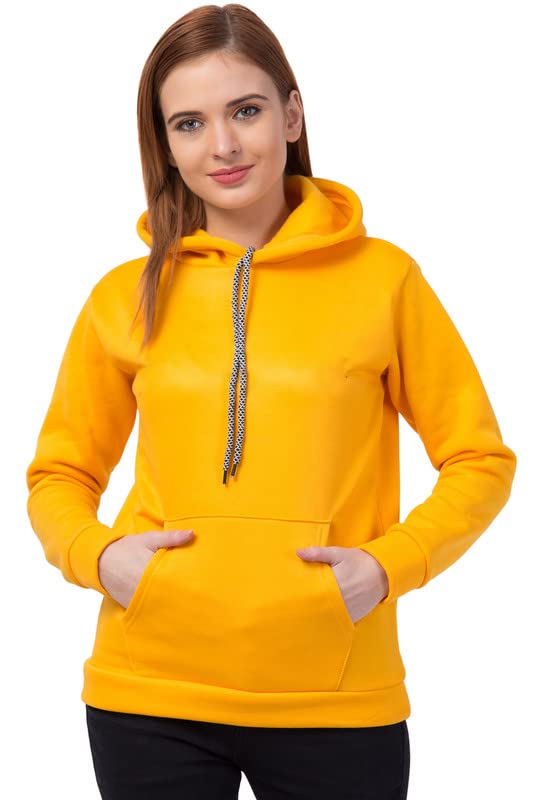 Image of Women's Fleece Plain Hoodie
