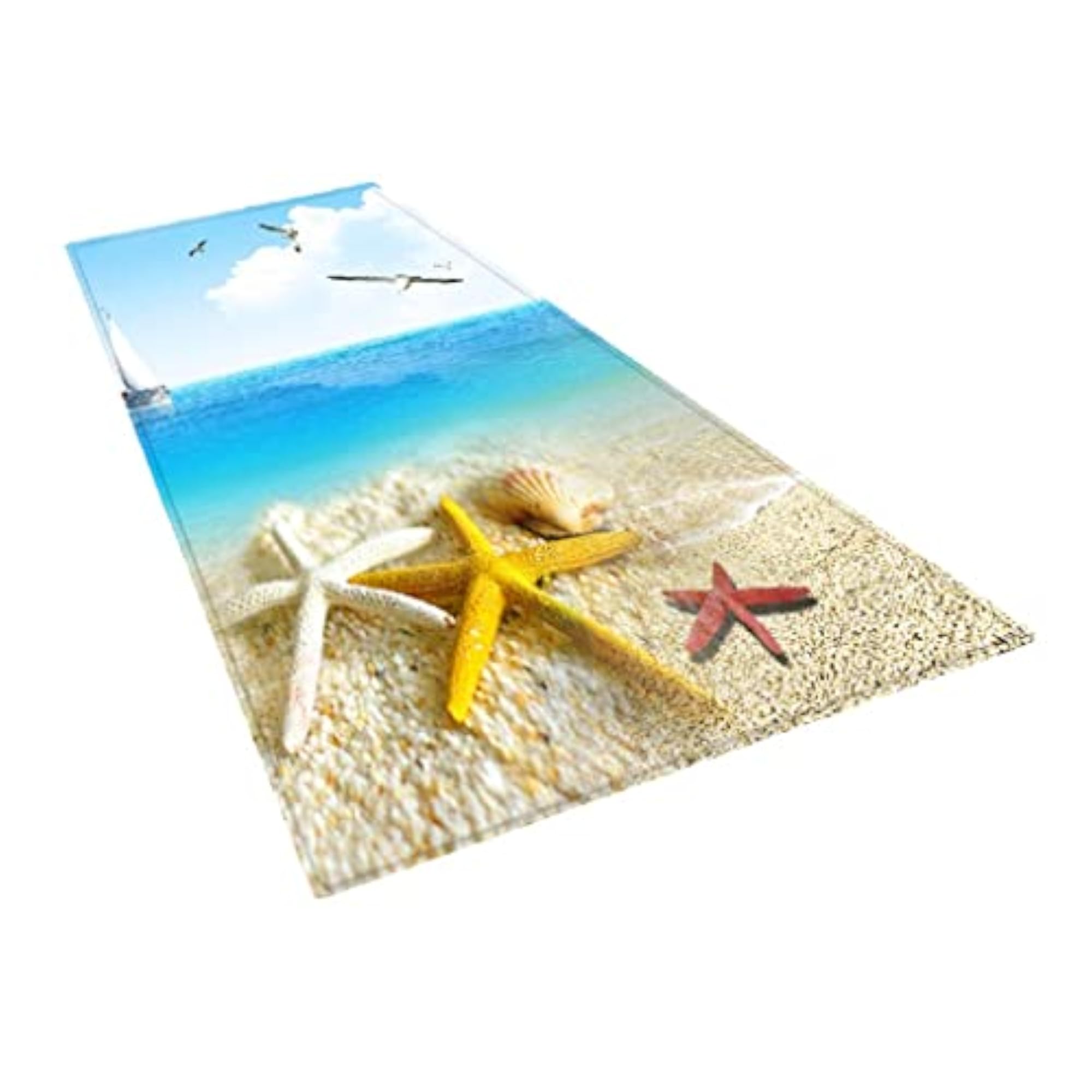 Printed Bathroom Non-Slip Area Rug