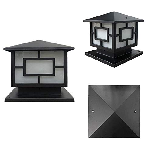 Faro de columna LED anticorrosión de aluminio fundido con protección IP65 e iluminación E27 4