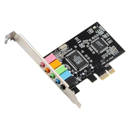 PCI-E1X 4.1 5.1 Sound Card Computer Stereo PCIe Audlo Extend Adaptier Game Music 6CH 4CH Speed PCI Board New 2026 High for Reliable Electronic Component, Precision, Stable Performance