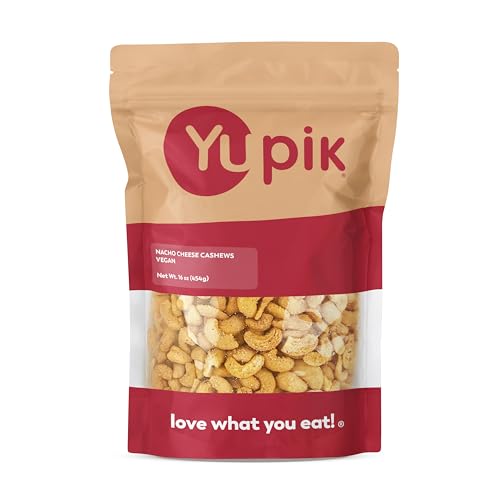 Yupik Nacho Cashews, 1 lb (16 oz), Kosher, Gluten-Free, Roasted
