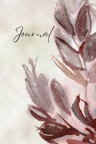 Serene Blooms: A Watercolor Flower Journal of Reflection 6X9 Lined Journal/Notebook for Daily Thoughts and Reflections