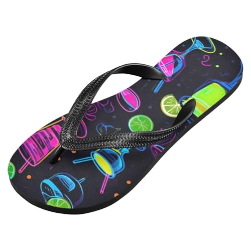 Womens Flip Flops Cocktail CupNon-Slip Casual Beach Slippers Rubber Sandals214B3196