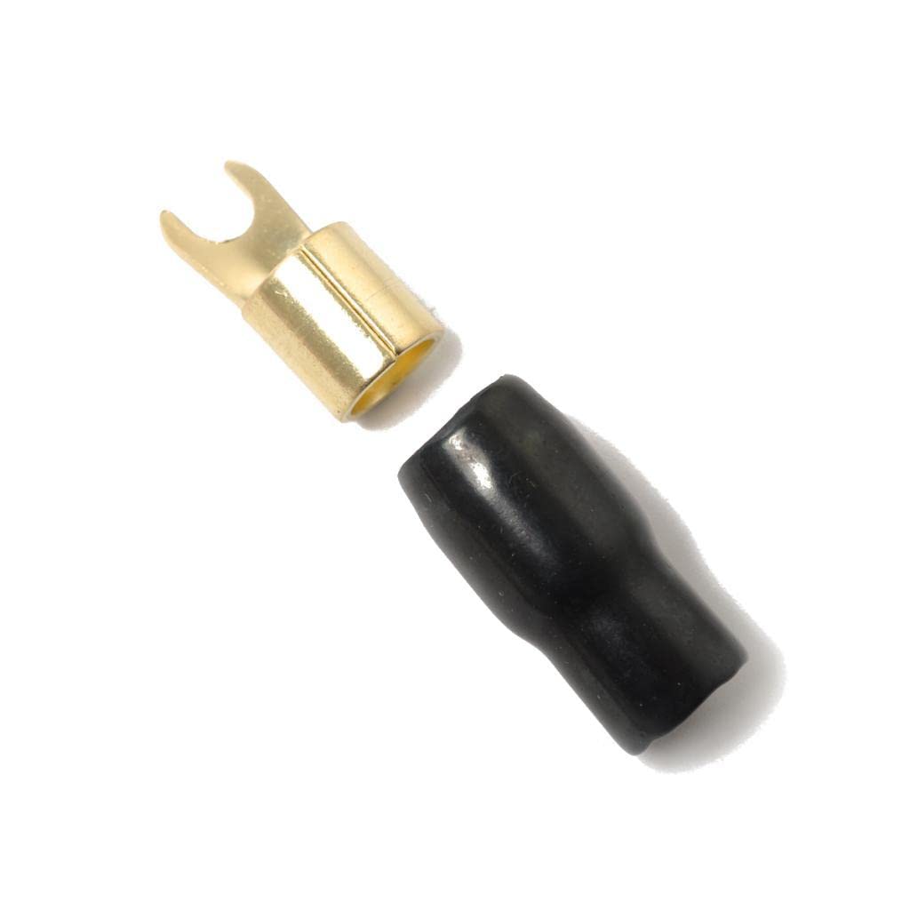 Wowobjects® 5 Pairs 4 Awg Power Ground Wire Connectors Assortment Crimp Fork Terminals-image-11