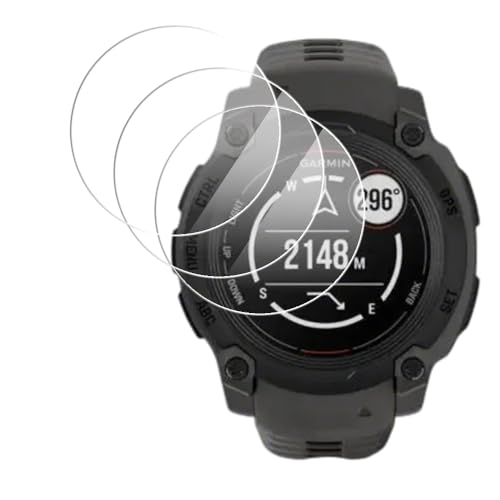 [3���Z�b�g] For Garmin Instinct E 40mm �t�B���� �ی�t�B���� �����K���X�t�B�����ySHANCHI�z �t�� �ی�t�B���� �d�x9H ��t�ȒP �w���������h�� �����ߗ� �C�菝�h�~