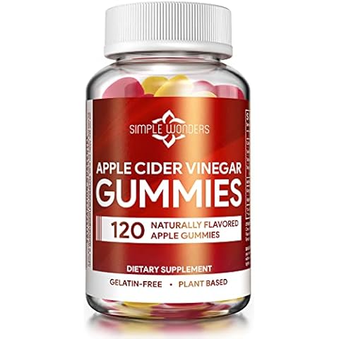 Apple Cider Vinegar Gummies with The Mother - ACV Gummies for Detox, Cleansing & Immune Support - Made with Black Carrot & Ginger Dry Extract - Pectin Based, Non-GMO, Gluten-Free (120 Gummies) Cover