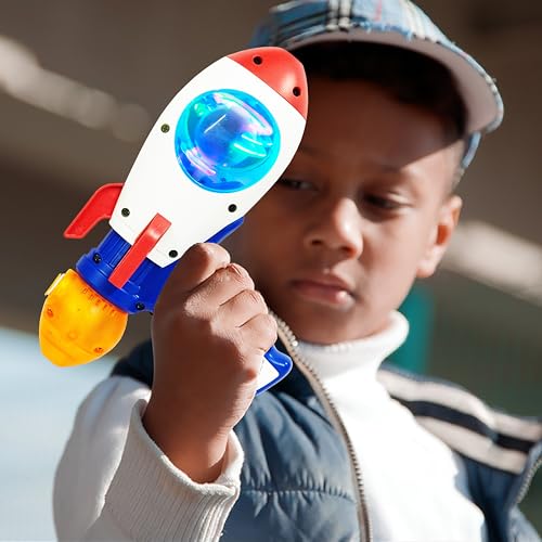 Image of VGRASSP Musical Space Projection Gun Toy for Kids - Lights, Music, Mist and Astronaut Projector Rocket Pistol Toy - Interstellar Adventure with Spinning Lights - Color As Per Stock