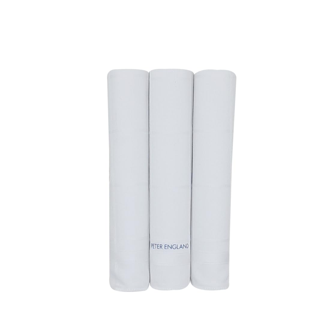 peter england Men's Cotton White Handkerchief (Pack of 3) - White-picture-12