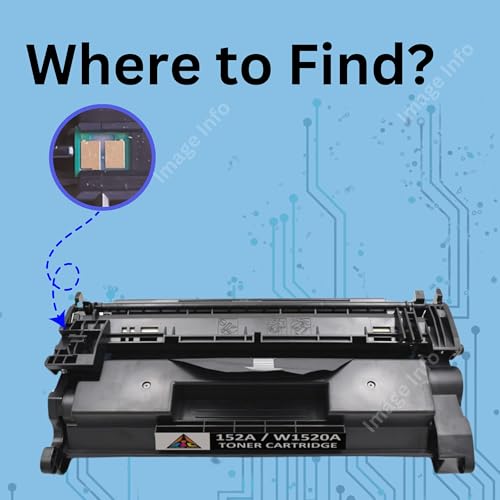 Image of ImageInfo W1520A / 152A Toner Cartridge Reset Chip Compatible with HP LaserJet PRO 4004 / 4004D / 4004DN / 4004DW / 4104 / 4104DW / 4104FDN / 4104FDW Printers
