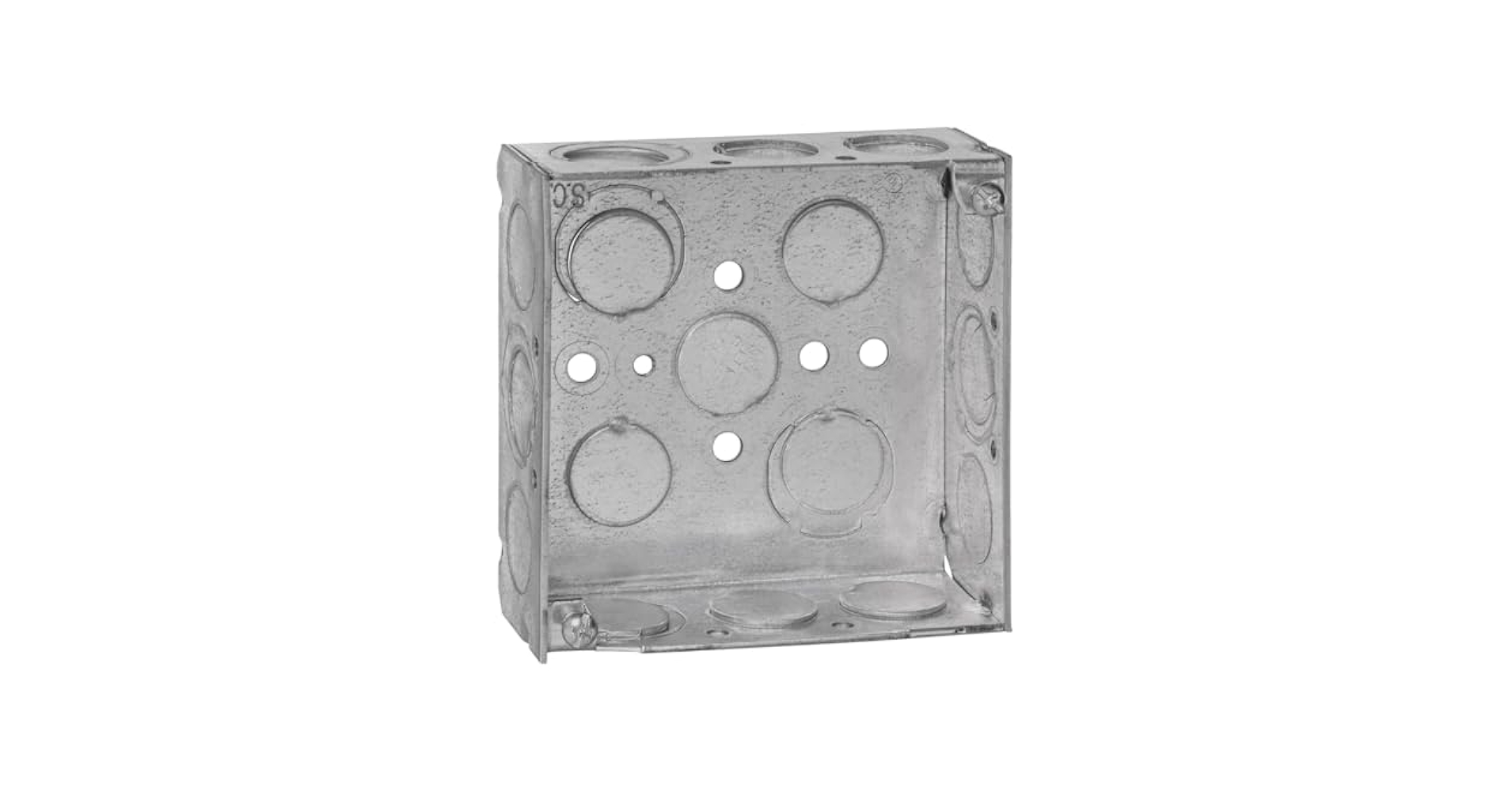 Steel City 521511234EW Pre-Galvanized Steel Square Box with