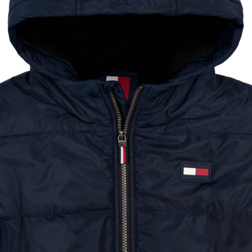 Image of Tommy Hilfiger Boys' Heavyweight Hooded Polar Fleece Lined Puffer Jacket