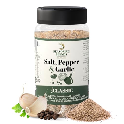 S.P.G. Classic (Salt-pepper-garlic) ByArtos- Condimento/Sazonador multiusos - Natural Seasoning - Sin MSG - Sin alérgenos - Perfecto para tus platos - Huevos, pollo, ternera, cordero, y mariscos