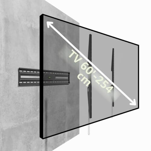 Support TV mural fixe de 60" à 100" (Extra Slim) pour fixation murale - 3