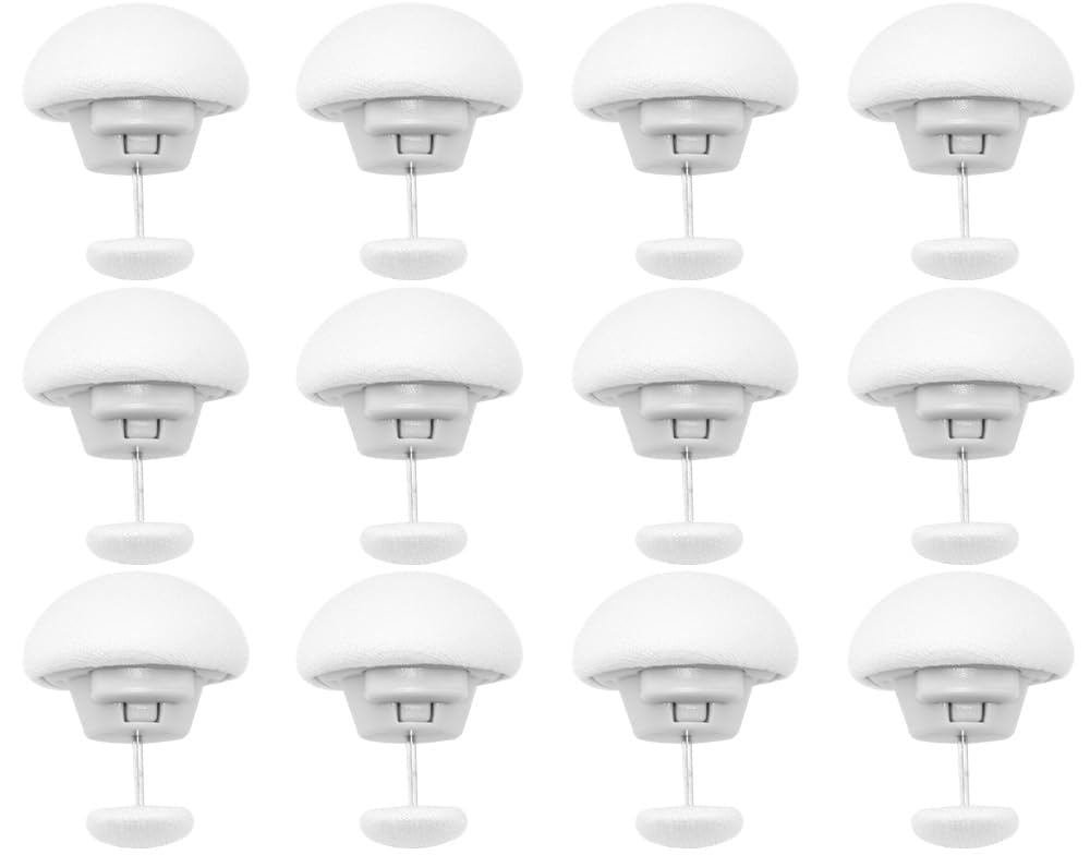 12 PCS Mushroom Duvet Clips Non-Slip Duvet Fixing Holder Quilt Cover Pins Round Comforter Clips Quilt Holder Fixator with Box for Blanket Bed Sheet, Duvet Clips to Keep Duvet in Place (White)-picture-37