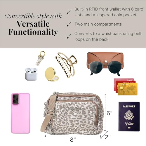 Image of Baggallini Triple Zip with Front Wallet /Trifecta RFID Wallet Crossbody