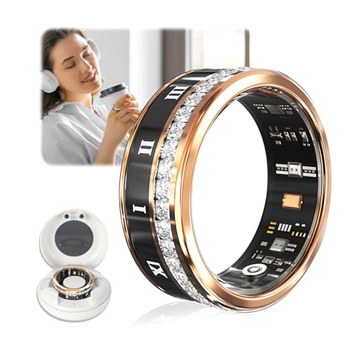 Image of 10 Gen Diamond Smart Ring and Wireless Charging Case【Industry Ranking No.1 - 0 Measurement Error】 2026 Smart Ring for Women & Men for Sleep Tracking Wearable Device,Fitness Ring 12#