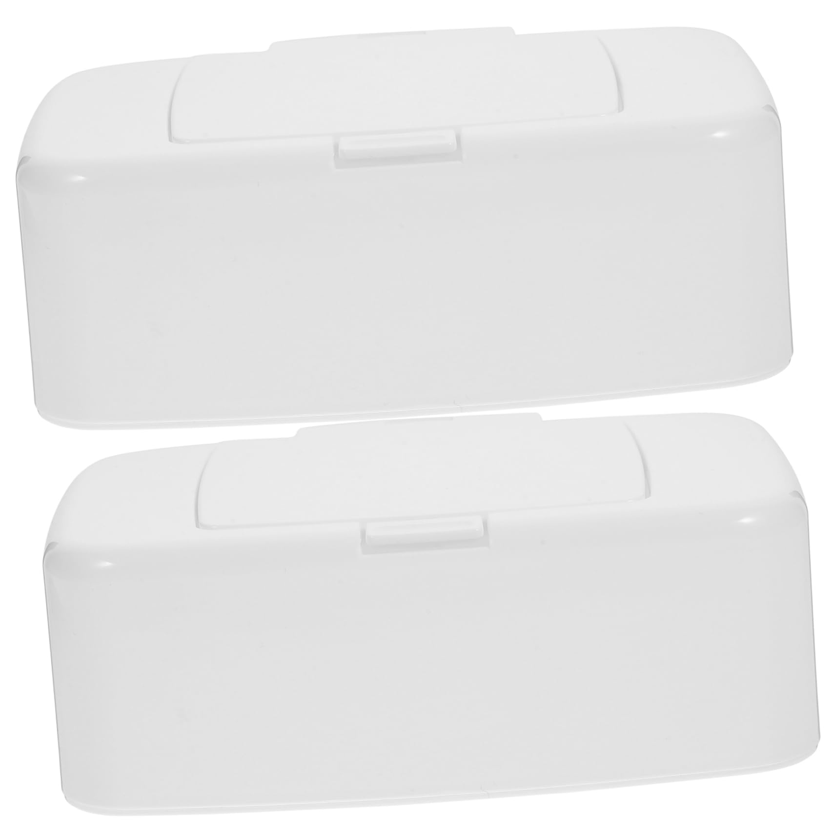 2Pcs Wipe Holder Dispenser Refillable Tissue Storage Box with Cover for Organizing Items Lightweight and Portable for Bathroom Kitchen Living Room and More