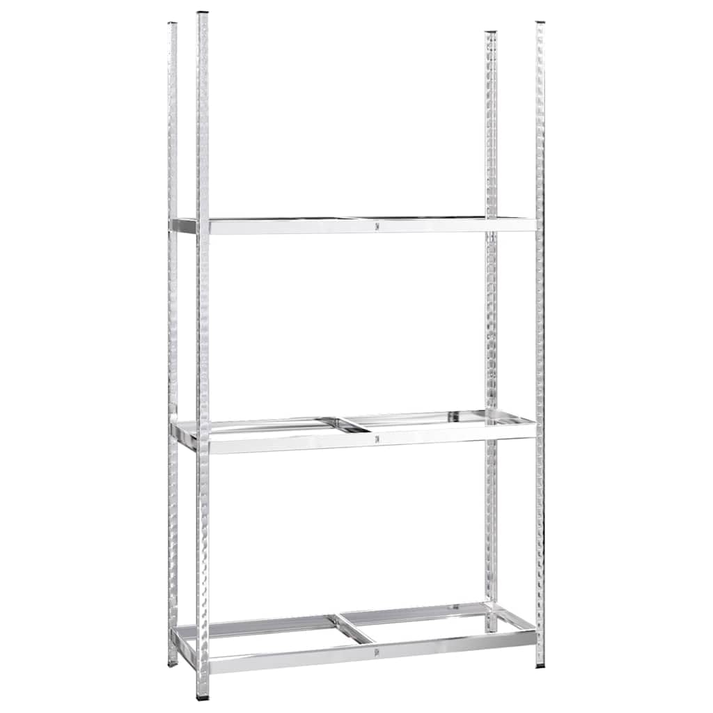 Scaffale per pneumatici, 3 ripiani, in acciaio, 110 x 40 x 200 cm