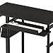 Furinno Abbott Computer Desk with Bookshelf, Espresso/Black