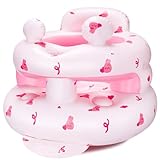 Asiento inflable para bebé (conejo rosa)
