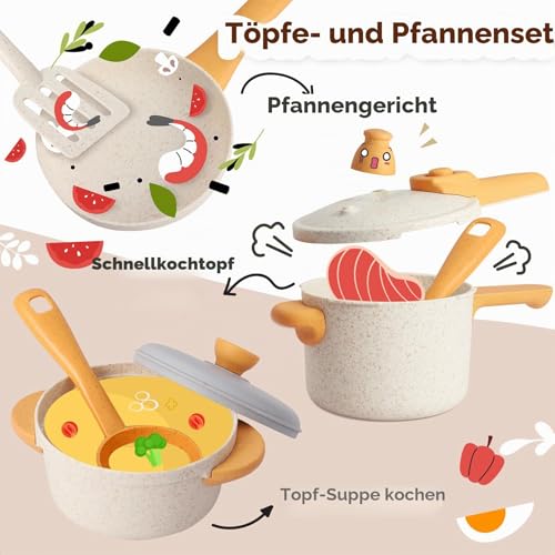 Foto von HYAKIDS Kinderküche Spielküche Zubehör Matschküche Outdoor