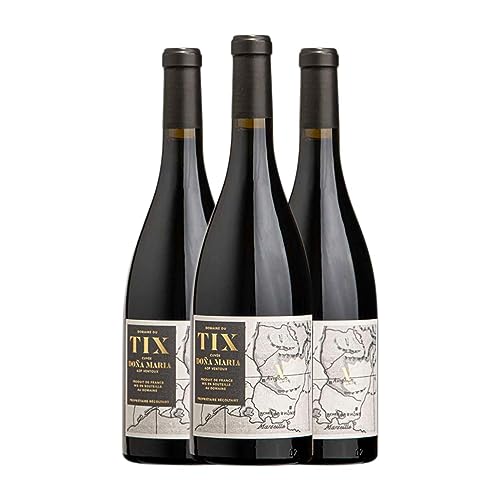 Vino Tinto Domaine du Tix Cuvée Doña Maria – Caja 3 Botellas 75 cl Côtes du Ventoux Vino Tinto Domaine du Tix Cuvée Doña Maria – Caja 3 Botellas 75 cl Côtes du Ventoux