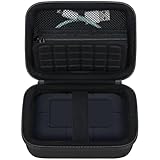 RAIALL Hard Case for LaCie Rugged SSD Pro5 4TB / 2TB Solid State Drive/SanDisk Extreme Portable SSD/Samsung T7 Shield SSD Travel Storage Holder, Extra Mesh Pocket for USB-C Cable Accessories, Black