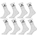 Produktbild Lotto-8 Paar Herren-Socken, weiß oder schwarz, aus Baumwolle  Sportsocken für Herren Tennis/Running/Walking/Fuß/Basketball/Multisport