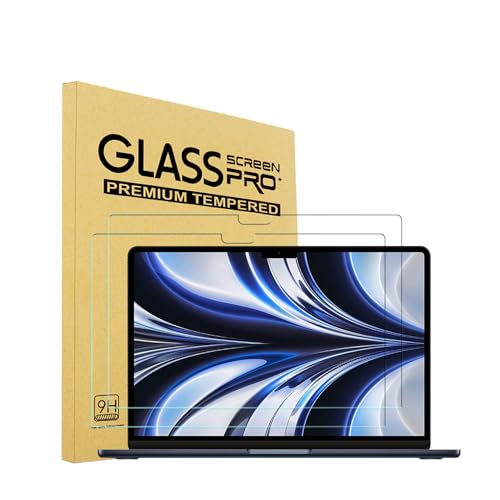 Film protecteur MacBook Air 13.6 M2 A2681 verre trempé écran 9H i-Tensodo lot de 2
