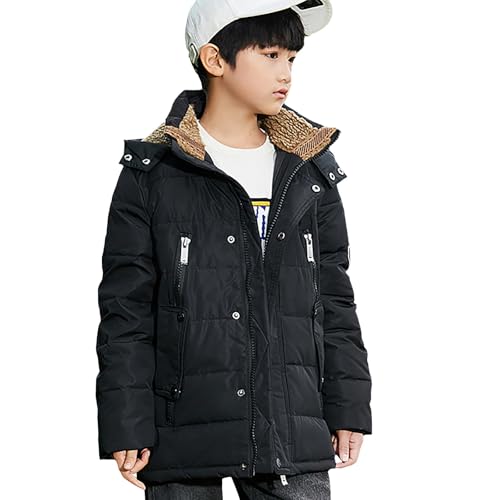 Abrigo de forro polar para niños, chaqueta acolchada con capucha