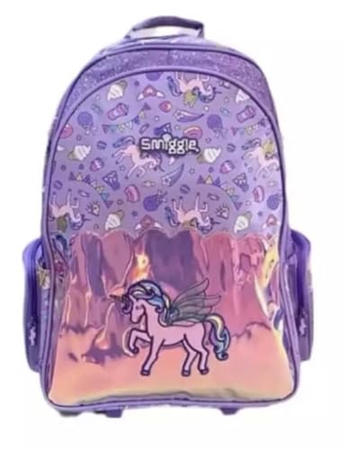 Image of ADSON 3D Embossed School Trolley Bag|Backpack Large School Bag for Boy Girl, Kids School Bag, Travel Backpack for Girl Boy, Ideal for Children Trolley 18 Inch Water Resistant