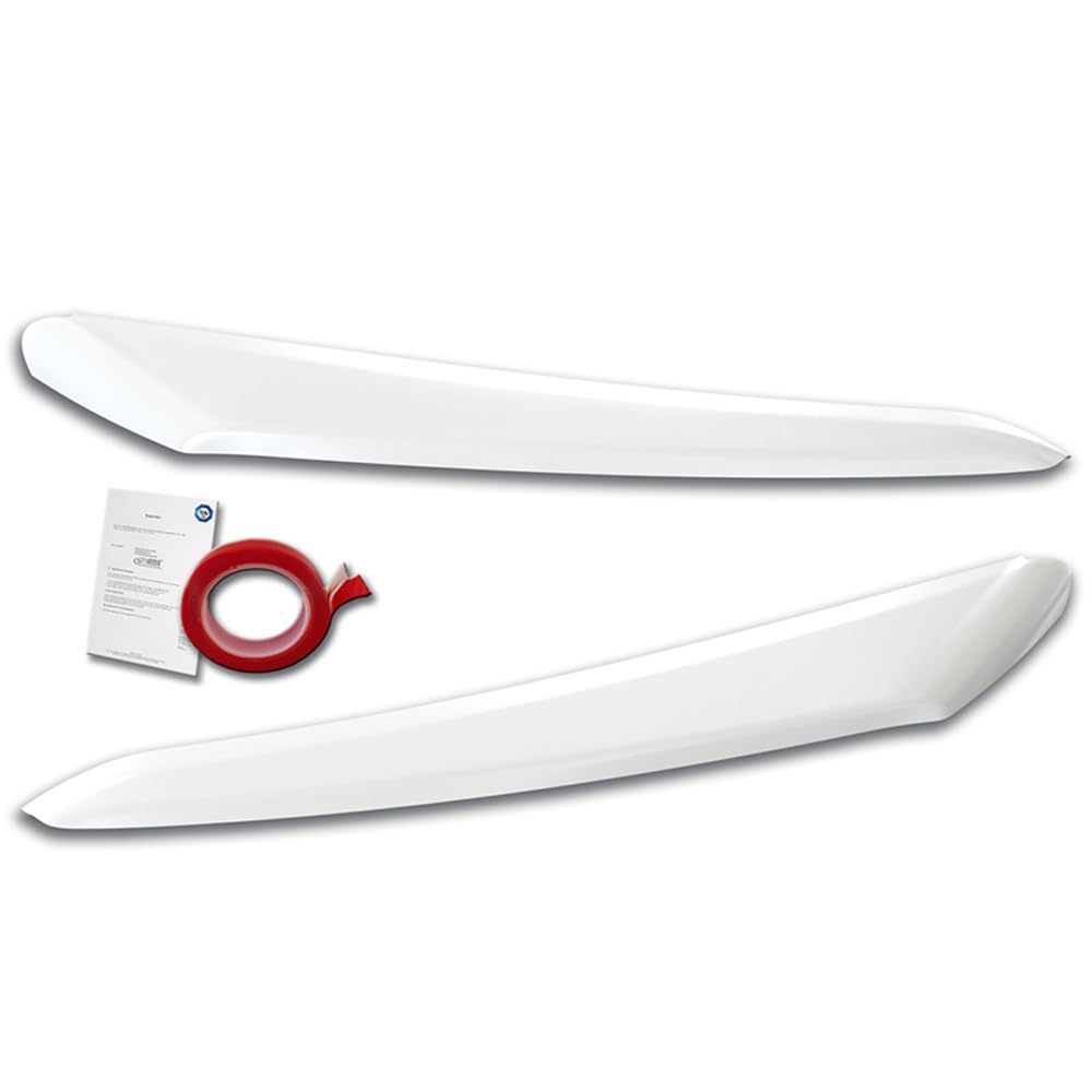 Head light spoilers compatible with Citroën Jumper & Fiat Ducato & Peugeot Boxer 2014- / Opel Movano 2021- / Toyota Proace Max 2024- (ABS Gloss White)
